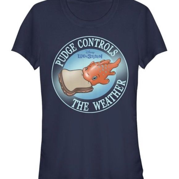 Lilo & Stitch Navy Crewneck Tee - Picture 1 of 3